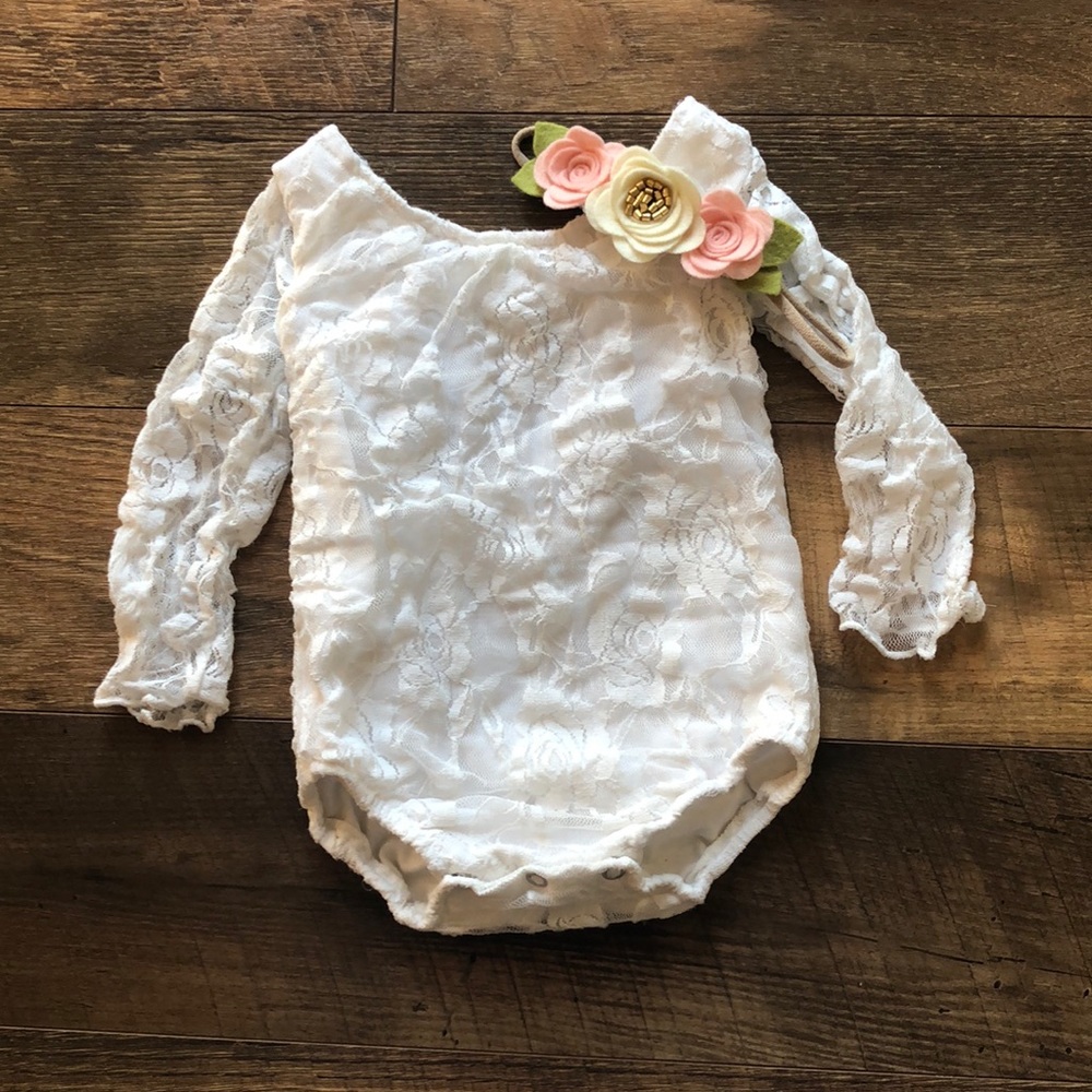 6mo lace romper